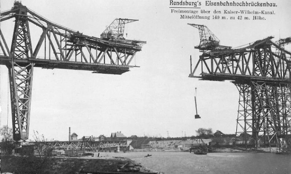 Hochbrücke Rendsburg kurz vor der Vollendung
