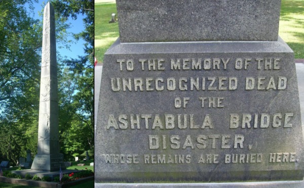 Memorial auf dem Friedhof in Ashtabula